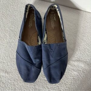 Toms Navy Blue Alpargata Slip On Shoes 12